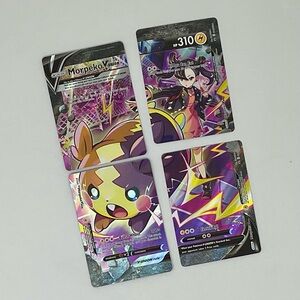 Pokemon V-Union Morpeko Trading Cards - Purple, Yellow, Black